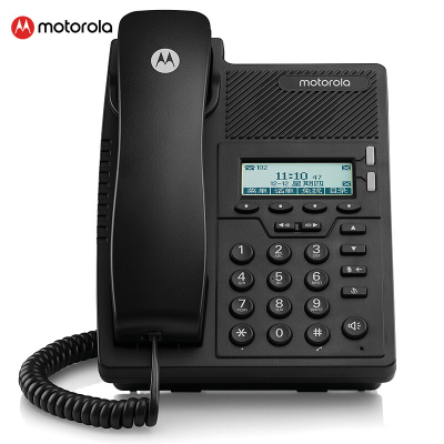 摩托罗拉(Motorola) IP网络电话机双网口VOIP电话机网络电话 SIP话机 IP办公电话机 IP 100-2C