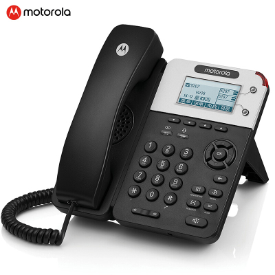 摩托罗拉(Motorola) IP网络电话机双网口VOIP电话机网络电话 SIP话机 IP办公电话机 IP 200-2C
