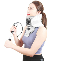 左点颈椎牵引器轻盈家用颈托颈椎支撑固定器按摩器护颈椎支架 三维一体支撑气囊款