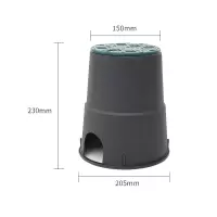 绿化喷灌用塑料阀门箱 阀箱取水阀绿盖电磁阀保护 6寸阀门箱