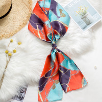 小丝巾百搭细窄长条领巾含礼盒 200条起购