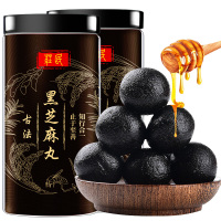 庄民 黑芝麻丸 3罐装 九蒸九晒蜜制芝麻丸共324g 营养代餐蜜丸 芝麻蜂蜜膏男女零食手工制作