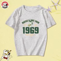 史努比SNOOPY纯棉儿童短袖T恤圆领韩版童装夏季男童半袖袖女童运动休闲学生T恤小孩卡通宝宝上衣SND138