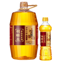 胡姬花古法小榨花生油1.918L+700ML小瓶组合食用油宿舍炒菜花生花生食用油烘培油
