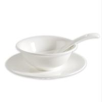 20个4英寸加厚饭店白色米饭消毒陶瓷罗汉碗