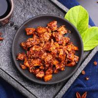 百草味 肉松肉脯 烧烤味牛板筋 125g 零食牛肉干小包装牛筋袋装满满