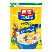 西麦 纯燕麦片380g/袋 即食免煮 无添加蔗糖 冲饮麦片 营养谷物早餐饱腹代餐