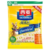 西麦 燕麦片 无添加蔗糖 营养代餐 早餐食品 冲饮谷物 即食麦片350g(35g*10小袋)新老包装更换