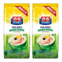 西麦 有机燕麦770g*2袋 营养谷物早餐 即食冲饮无添加蔗糖冲饮麦片
