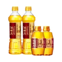 胡姬花 古法小榨花生油700ml*2+400ml*2一级压榨 小瓶组合装炒菜花生食用油