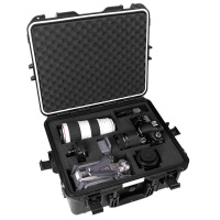 佳能(Canon)数码单反相机安全箱多功能收纳箱仪器箱摄影器材镜头防潮箱 黑色