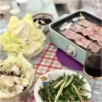 适盒A4BOX 涮烤一体锅多功能料理锅电烤炉烤肉机电火锅锅电烧烤炉无烟电烤盘烤鱼家用抖音网红锅 青雾绿4个盘(标配+玻璃