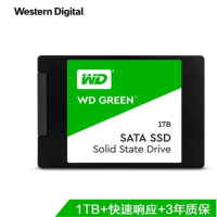 西部数据（WD）1TB SSD固态硬盘 SATA3.0接口 Green系列-SSD日常家用普及版 WDS100T2G0A