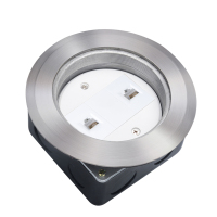 梅兰日兰(MLRL) 地面插座不锈钢防水螺旋式圆形五孔地板插座 LXDC-10T [不锈钢]双六类网络