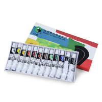 马利颜料绘画套装防水不掉色12色套装