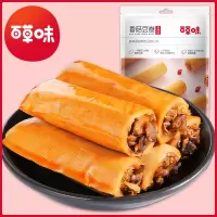 [百草味-香菇豆卷210gX2袋]素食豆皮豆腐干零食小吃