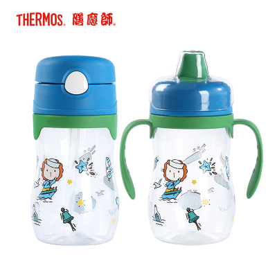 膳魔师（Thermos）塑料杯BCSA-360Tritan吸管杯婴儿宝宝鸭嘴杯喝学饮杯水杯防呛儿童