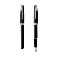 派克(PARKER)钢笔 卓尔系列磨砂黑白夹墨水笔