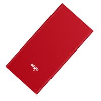 爱国者(aigo)移动电源 10000毫安 手聚合物全金属充电宝便携W100 中国红 10000毫安数显