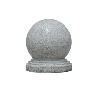 钢盾花岗岩挡车石球圆球路障石(直径30cm)