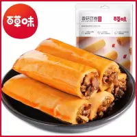 [百草味-香菇豆卷210g]素食豆皮豆腐干零食小吃