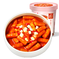 百草味 韩式辣年糕160gx2杯 甜辣风味年糕部队火锅冲泡速食杯 杯装