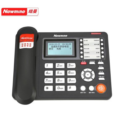 纽曼HL2008TSD-2082 (R) 固定录音电话机 商务座机录音管理系统 会议录音电话(1120小时录音)