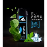 阿迪达斯男士活力运动洗发露220ml