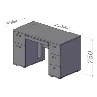 多乾家具（DUO QIAN FURNITURE）电脑桌办公桌 1.2米