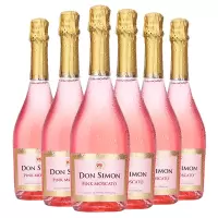 西班牙原瓶进口起泡酒 Don Simon桃红果味甜酒起泡葡萄酒整箱 750ml *6