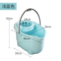 ZDET 家用老式拖把桶加厚塑料桶 北欧蓝