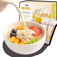 百草味 醇香高钙燕麦片420g 营养即食早餐懒人代餐速食品 营养麦片