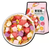 百草味 麦加加坚果多多水果燕麦片400g 即食谷物早餐代餐