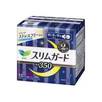 花王卫生巾乐而雅进口零触感夜用姨妈巾35cm13片