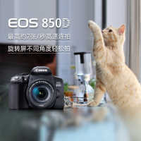 佳能(Canon)850D(18-55)入门单反相机 2410万像素(含128G卡+滤镜+备用电池+三脚架+相机包)