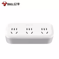 公牛(BULL) 一转多转换器插座转换插头 GN-933K(S) 国标转换器三三三极一开关