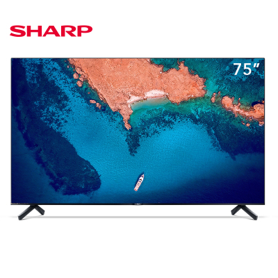 夏普(SHARP)4T-K75A7CA 75英寸4K超清智能全面屏智能语音平板液晶电视机