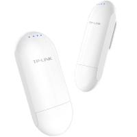 TP-LINK 室外监控专用无线网桥套装桥接器 白色-TL-CPE201(套装) 百兆网口版