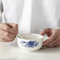 陶瓷碗勺套装 青花瓷一碗一勺套装