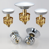 洗水盆塞子落水器卫生间机芯弹跳盖过滤网提篮洗手台盆全新漏水塞