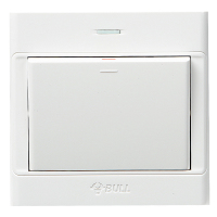 公牛bull明装开关插座 G09系列 一开单控开关 86型插座面板 G09K111Y