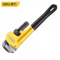 得力(deli) 工具管钳家用管子钳自紧大号小管钳子多功能扳手水管重型速快 重型管子钳8英寸 DL2508