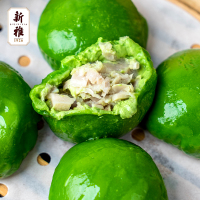 [新雅·老字号]速冻青团腌笃鲜青团生胚360g*2袋半成品 网红糯米团子麻薯糍粑休闲传统糕点零食小吃点心清明果