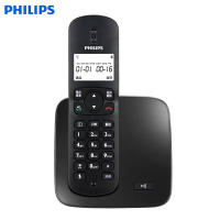 飞利浦 (Philips) DCTG186无绳电话机家用屏幕白色背光 持久待机 黑色