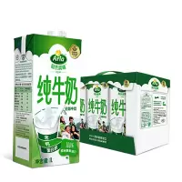 全脂纯牛奶1L*12盒整箱