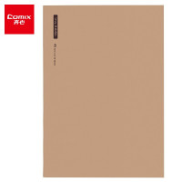 齐心(Comix)4本A5/40张笔记本子日记本缝线本软面抄本牛皮纸学生本记事文具办公用品 ECC104