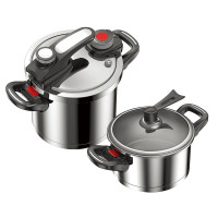 都市太太(Dstt) DSKSYLG 单锅系列 不锈钢压力锅 浅型4L+深型7L 单套价格