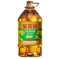 金龙鱼 食用油 低芥酸 物理压榨 纯香低芥酸菜籽油5L S