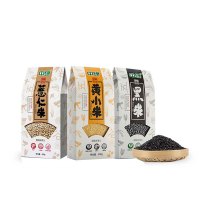 田园生活中绿东北五谷杂粮农家自产黄小米500g+薏仁米400g+黑米500g