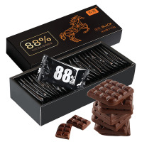 诺梵无糖纯黑巧克力88%可可原浆超苦110g/盒